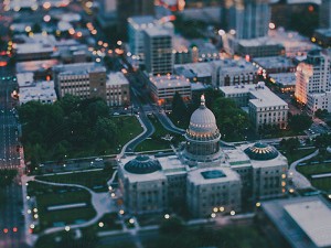 Boise in the evening